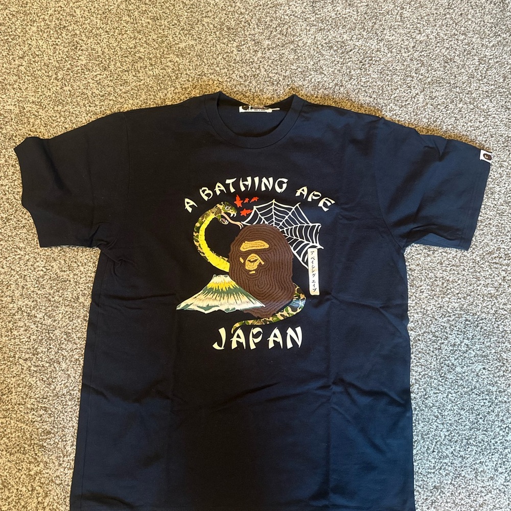 Bape Black Graphic Tee